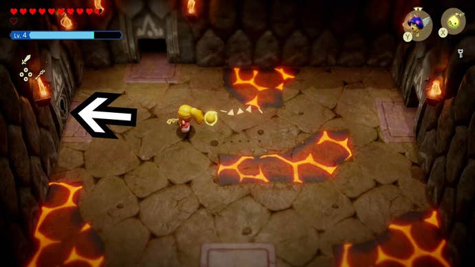 zelda echoes of wisdom eldin temple first room locked door