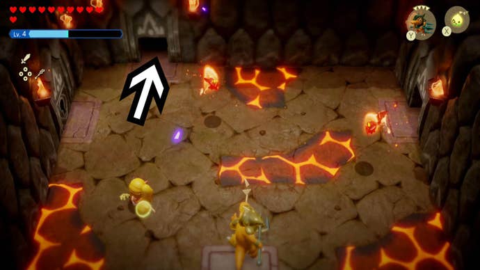 zelda echoes of wisdom eldin temple first room northern door