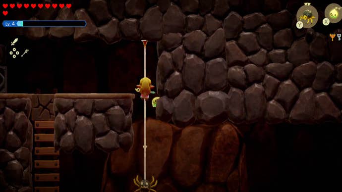 zelda echoes of wisdom eldin temple using strandtula string