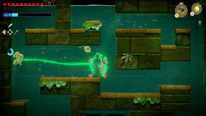 zelda echoes of wisdom faron temple moving underwater armos statue with bind