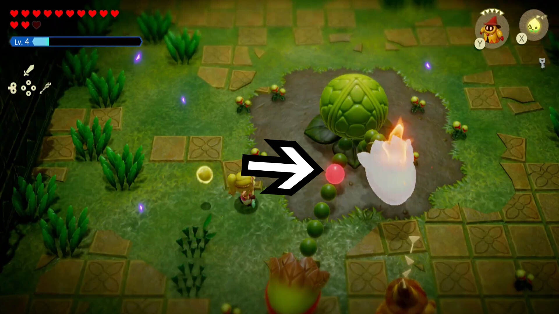 zelda echoes of wisdom faron temple plant miniboss weakspot