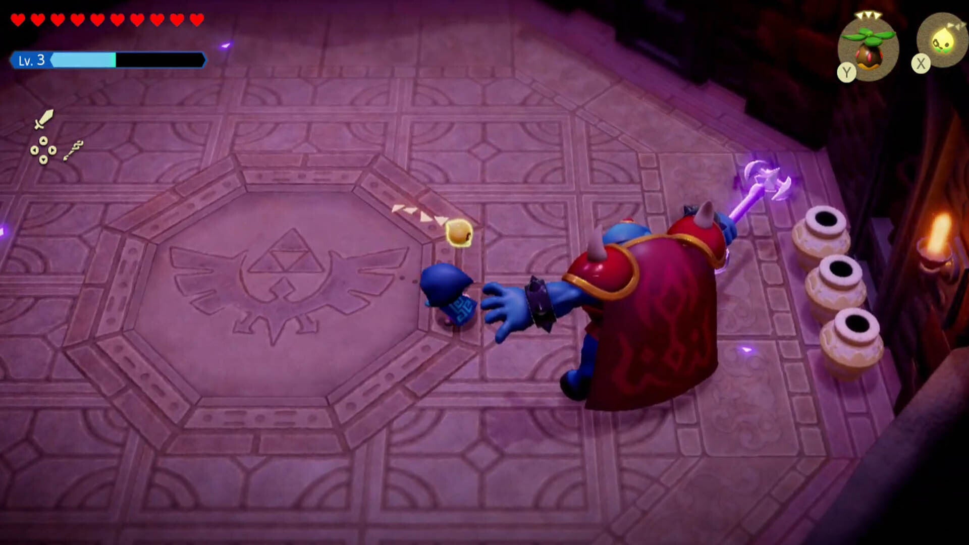 zelda echoes of wisdom ganon fight thrust attack