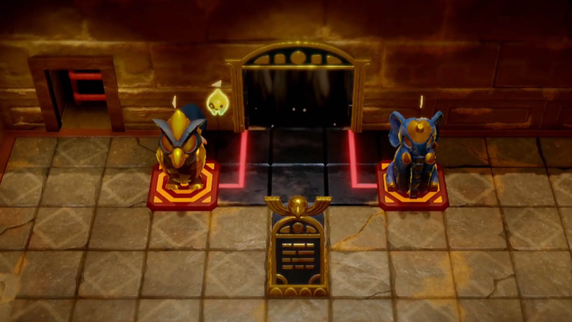 zelda echoes of wisdom gerudo sanctum dungeon both tributes on door switches