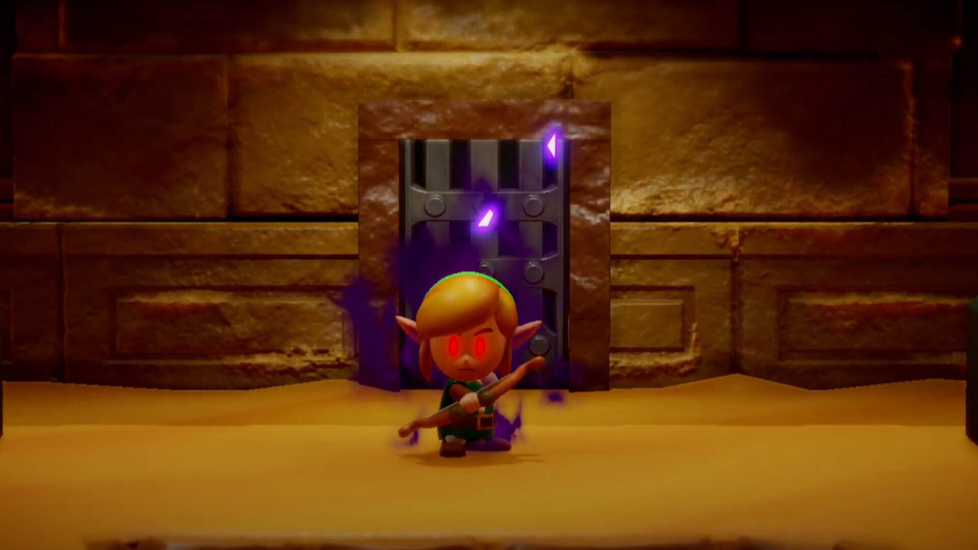 zelda echoes of wisdom gerudo sanctum dungeon link with mighty bow