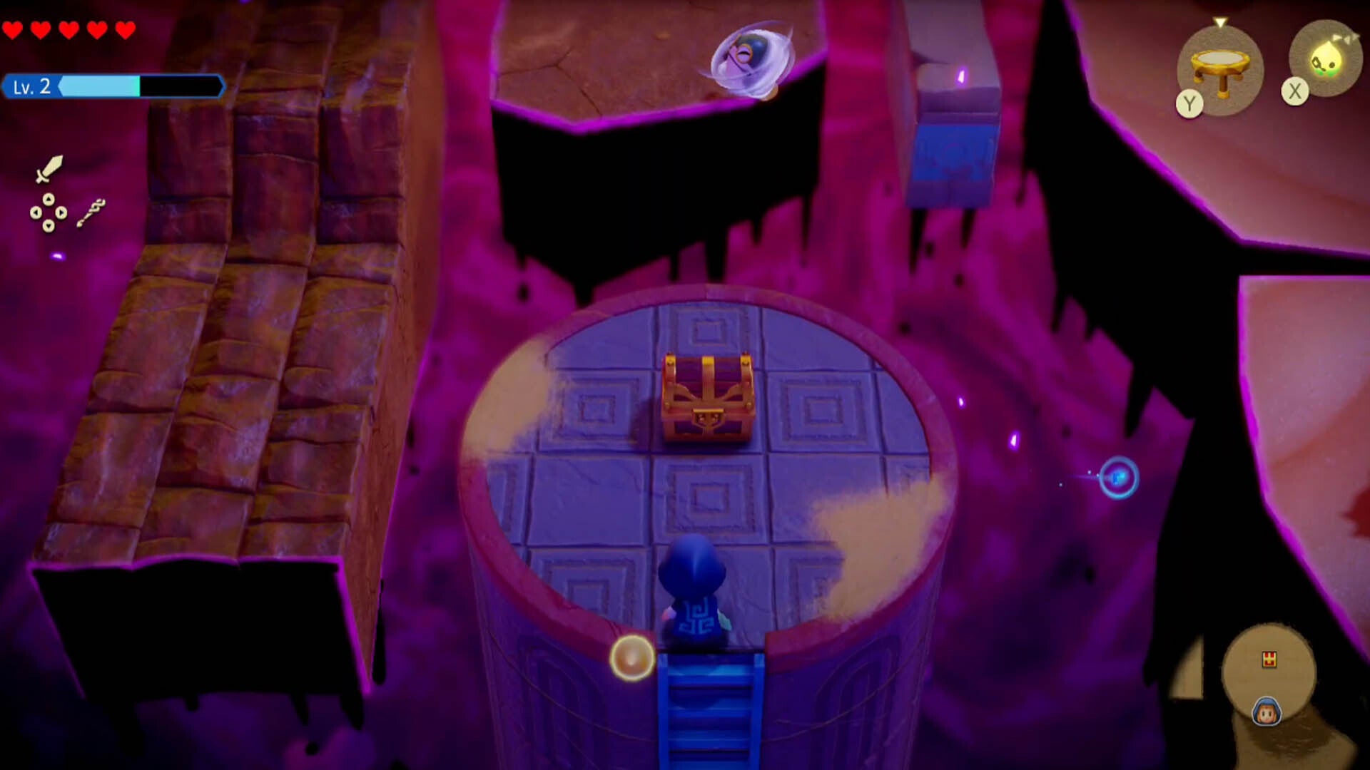 zelda echoes of wisdom gerudo sanctum dungeon outer area chest two