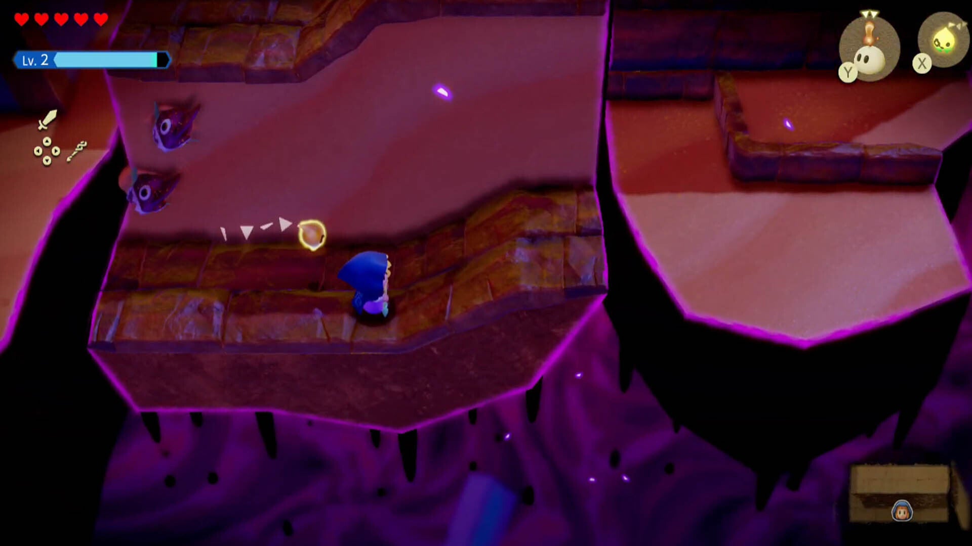 zelda echoes of wisdom gerudo sanctum dungeon outer area right side pathway