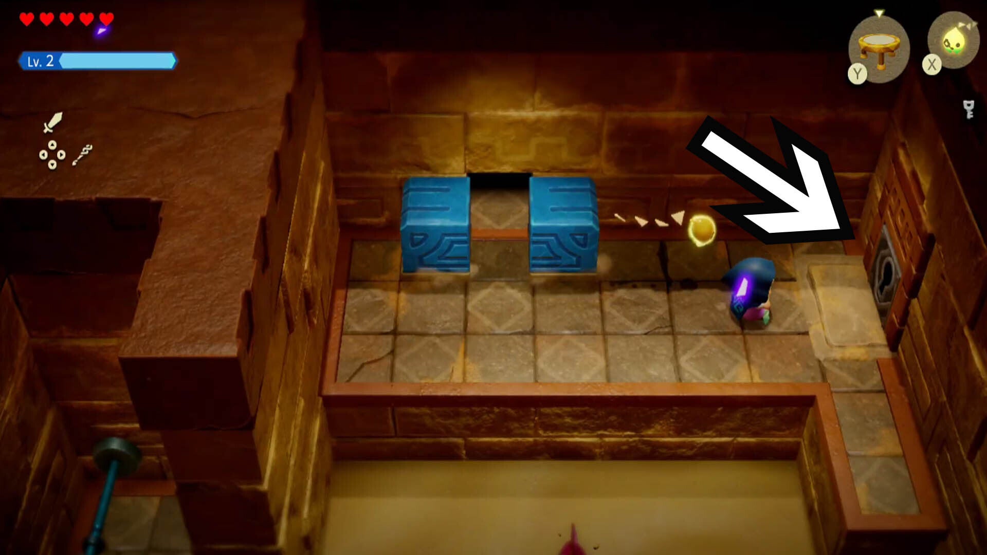 zelda echoes of wisdom gerudo sanctum dungeon second locked door