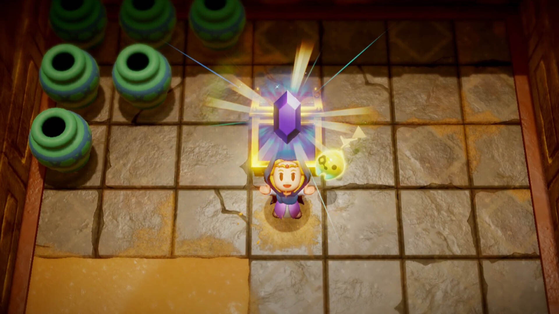 zelda echoes of wisdom gerudo sanctum dungeon zelda collecting 50 rupees