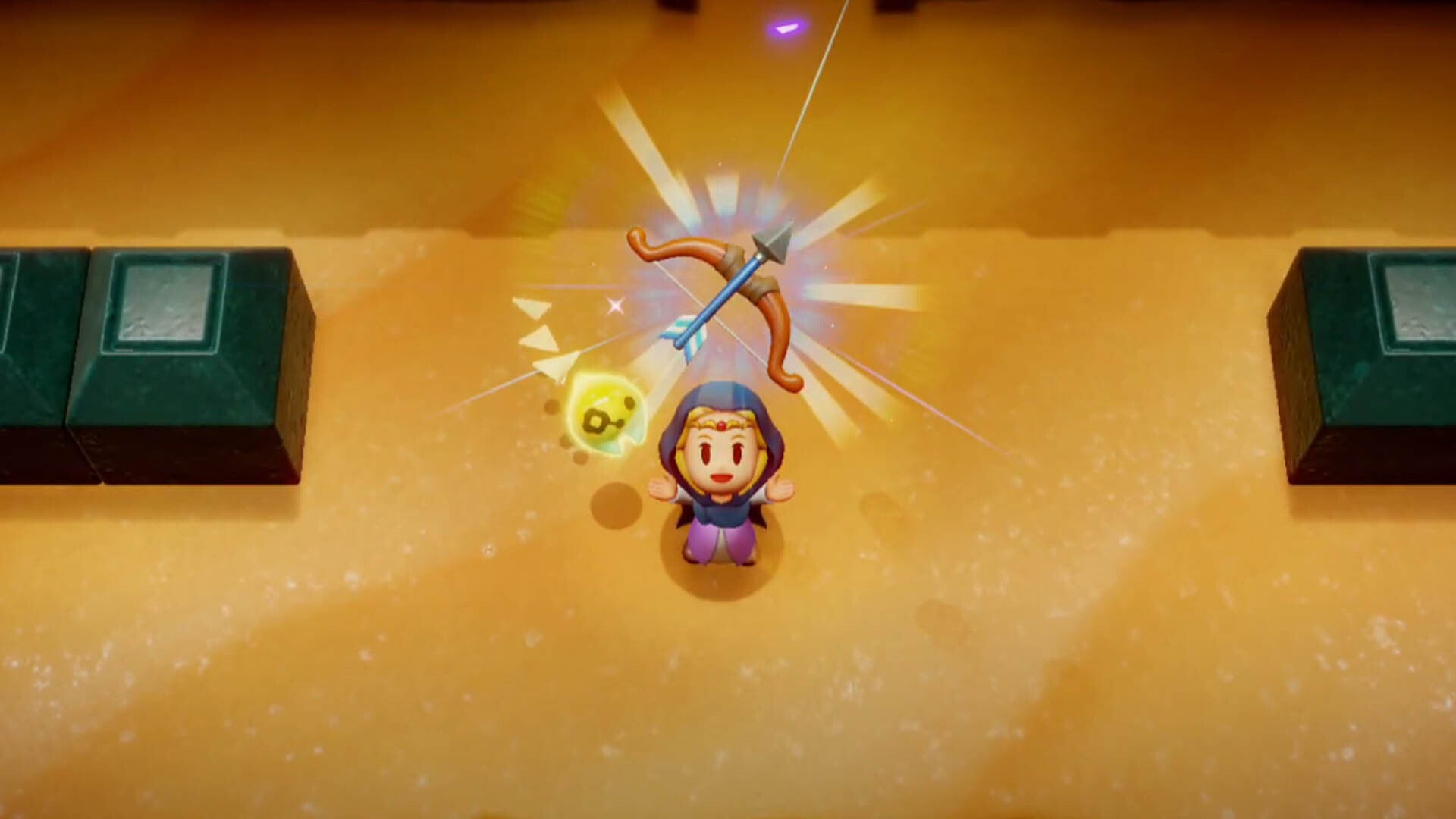 zelda echoes of wisdom gerudo sanctum dungeon zelda collecting mighty bow