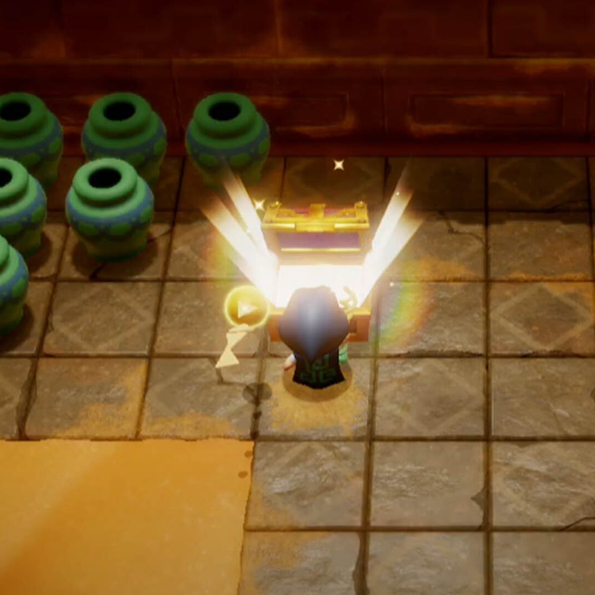 How to reach the chest behind the wall in Gerudo Sanctum Dungeon