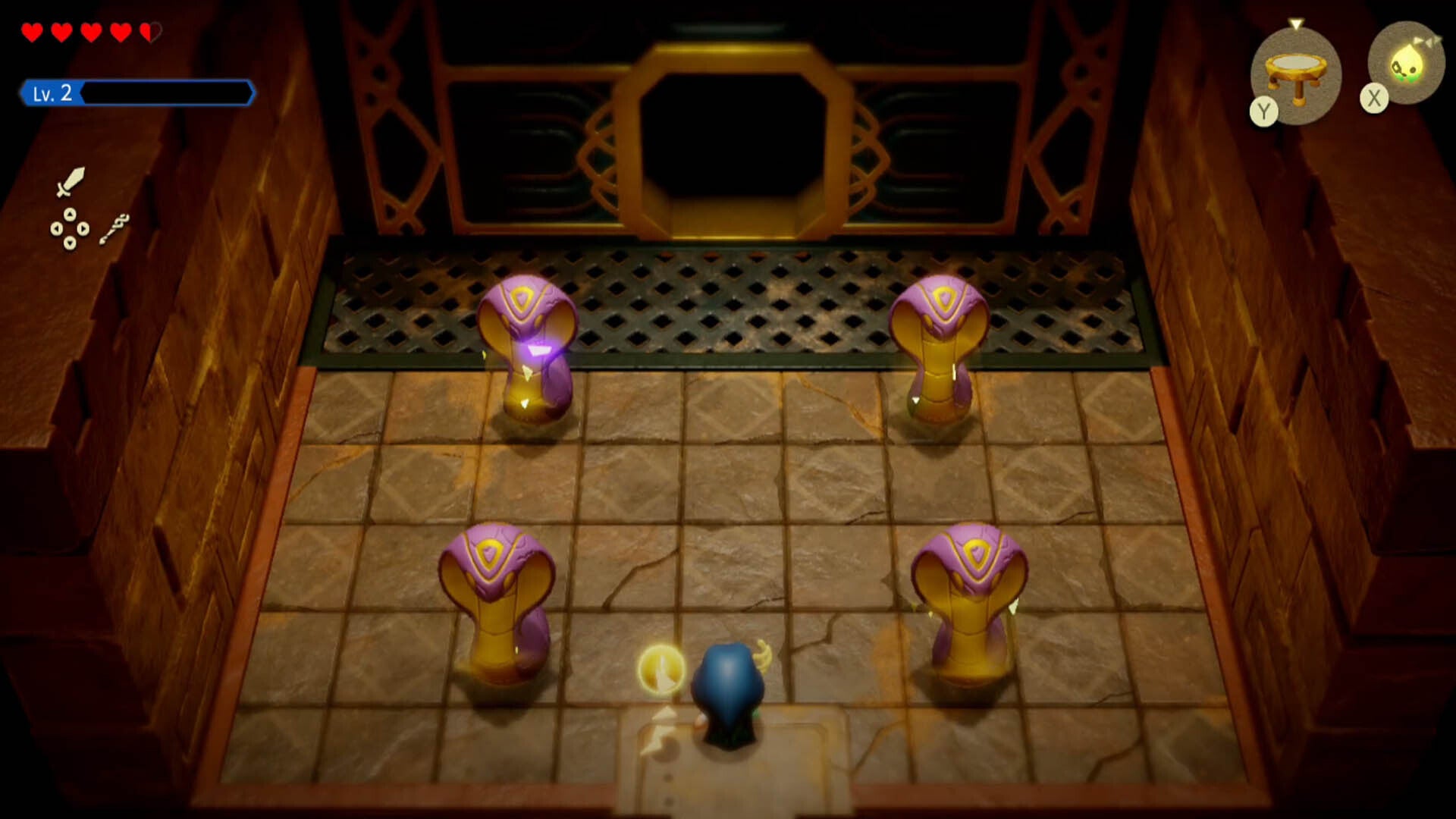 zelda echoes of wisdom gerudo sanctum room of snake statues