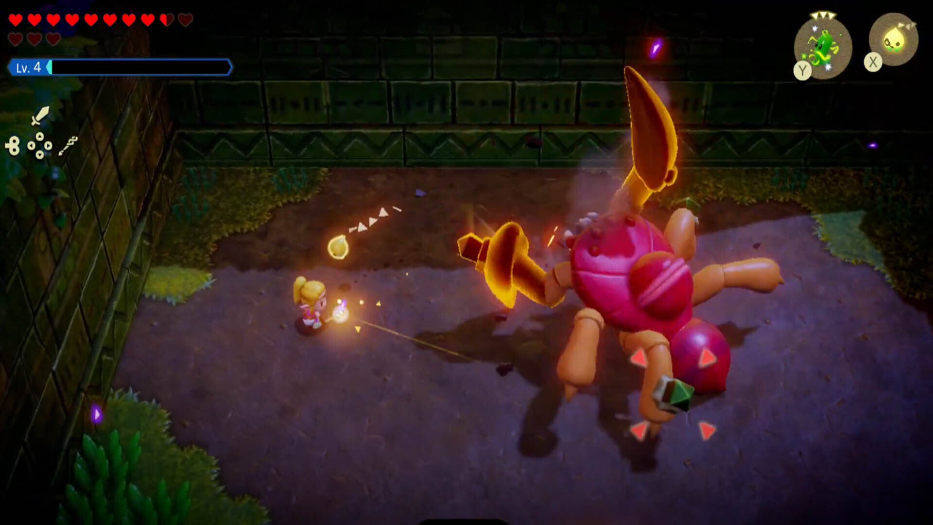 zelda echoes of wisdom gohma fight chopping attack