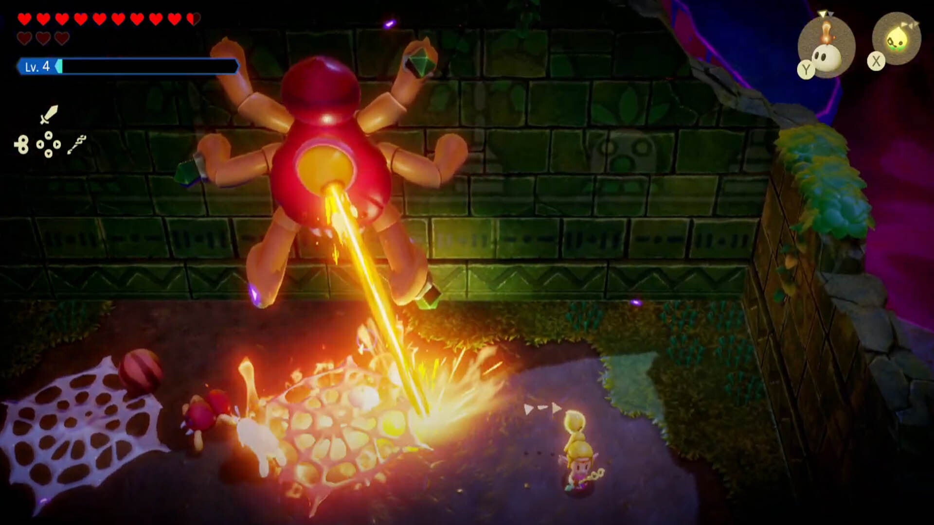 zelda echoes of wisdom gohma fight laser eye attack