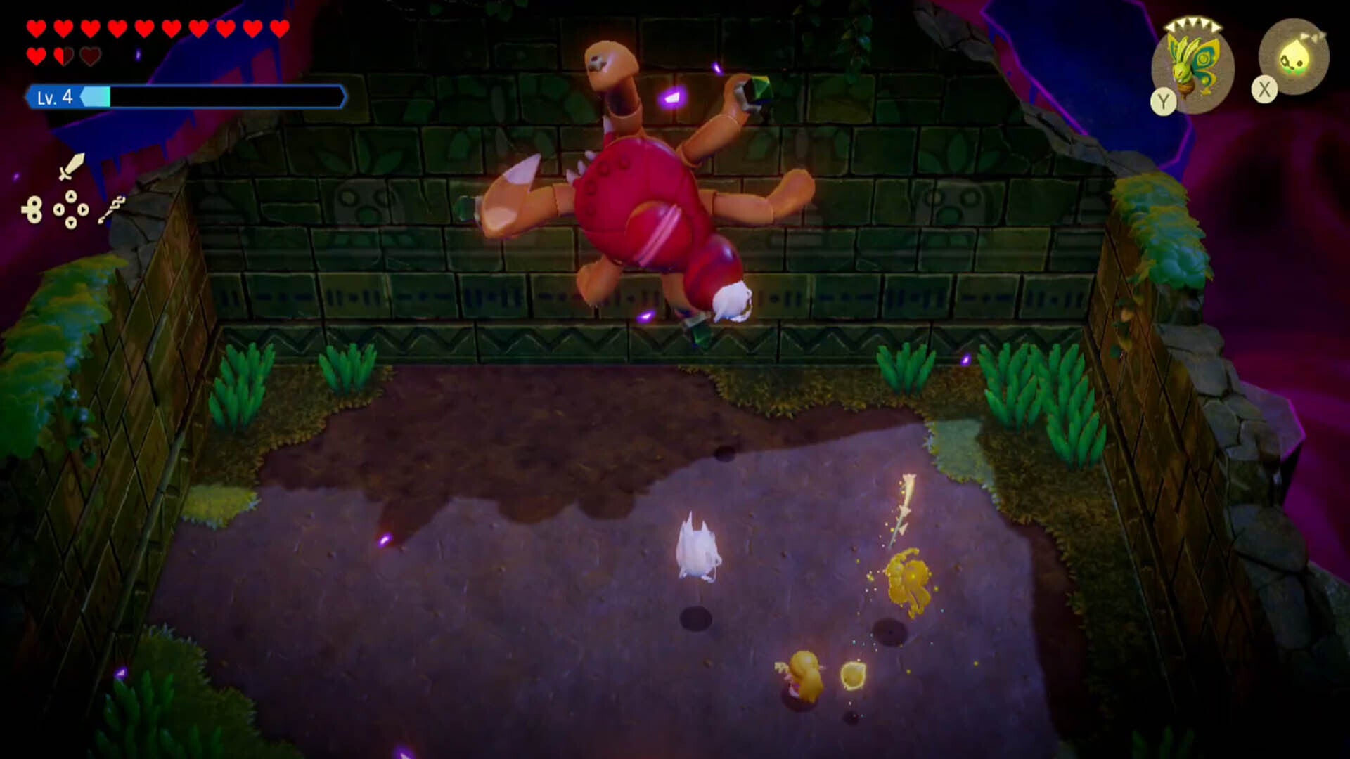 zelda echoes of wisdom gohma fight webbing attack