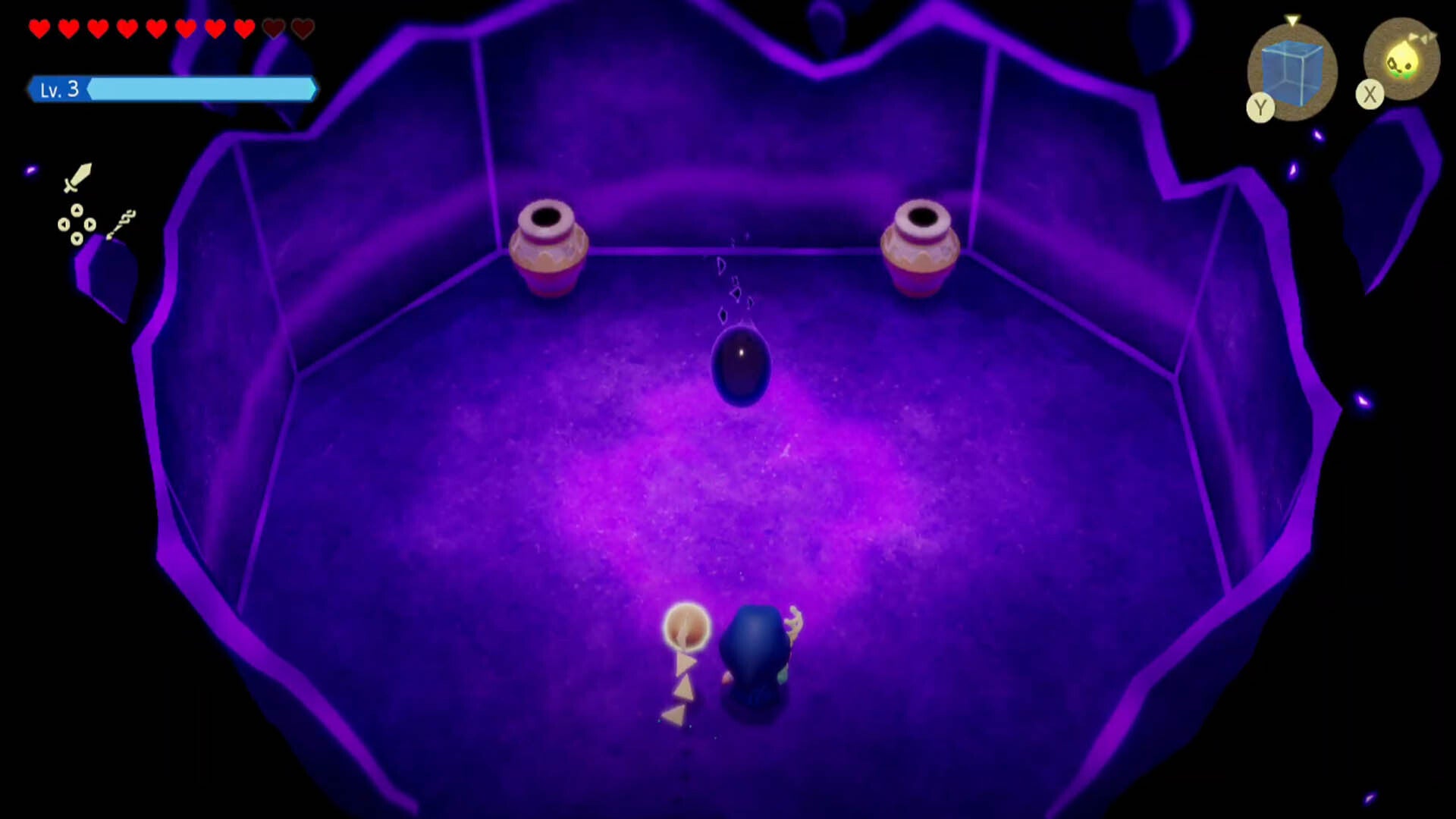 zelda echoes of wisdom hyrule castle dungeon getting caught by guards penalty room