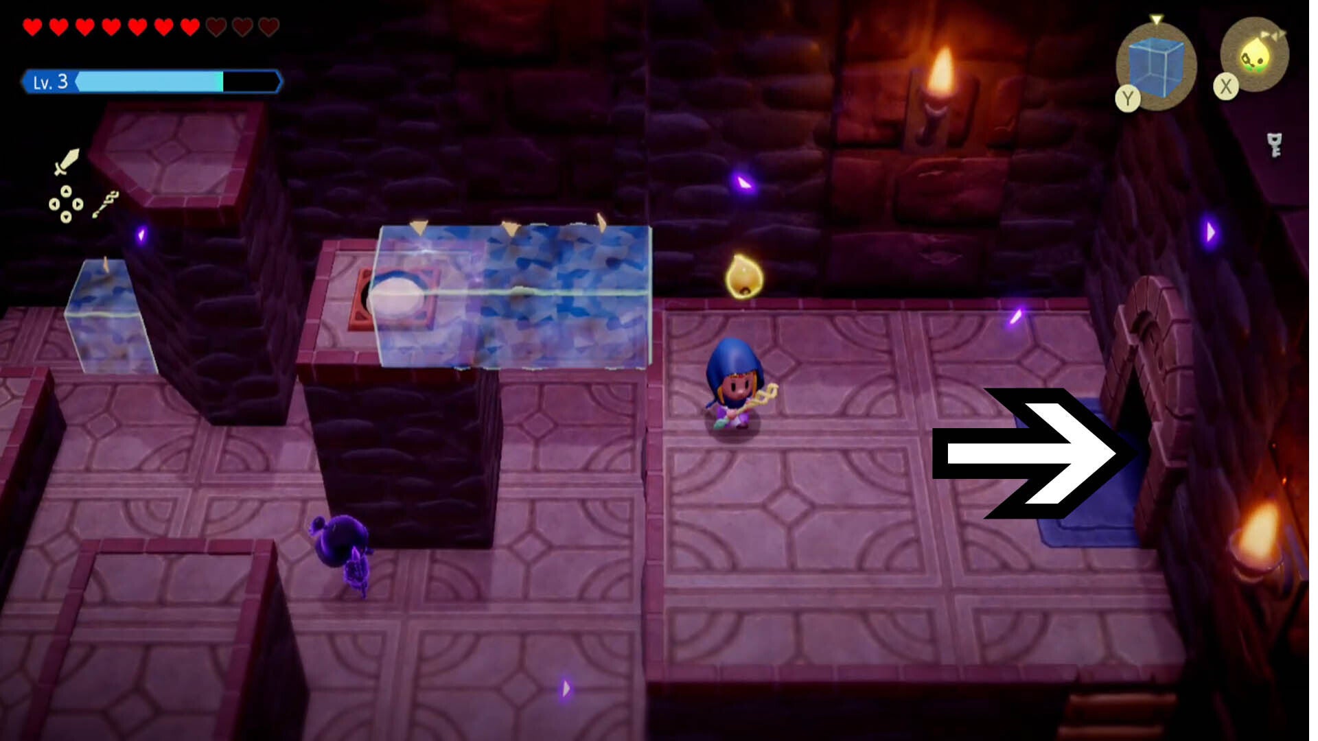 zelda echoes of wisdom hyrule castle dungeon guard room exit