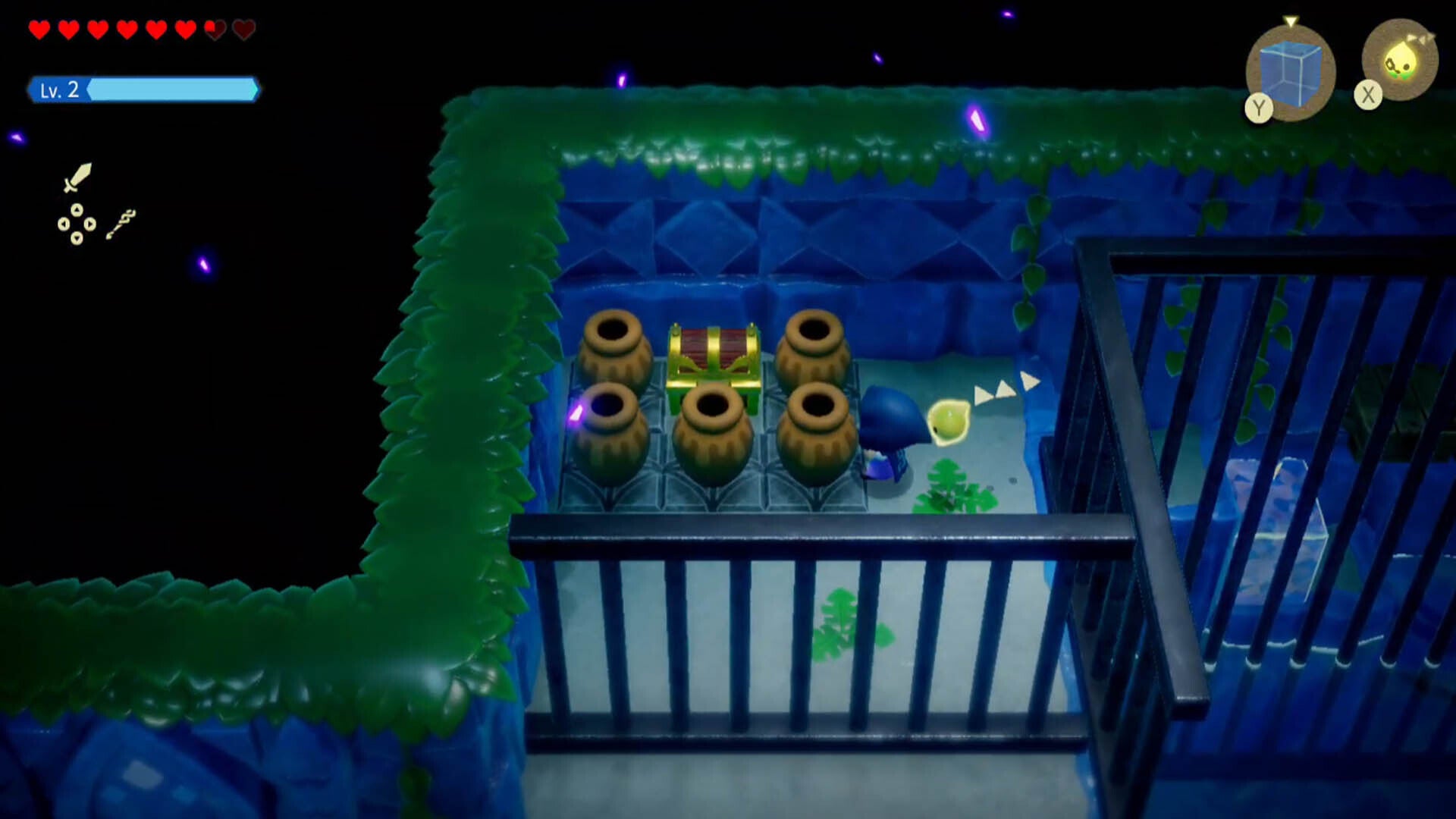 zelda echoes of wisdom jabul ruins dungeon chest surrounded by jars