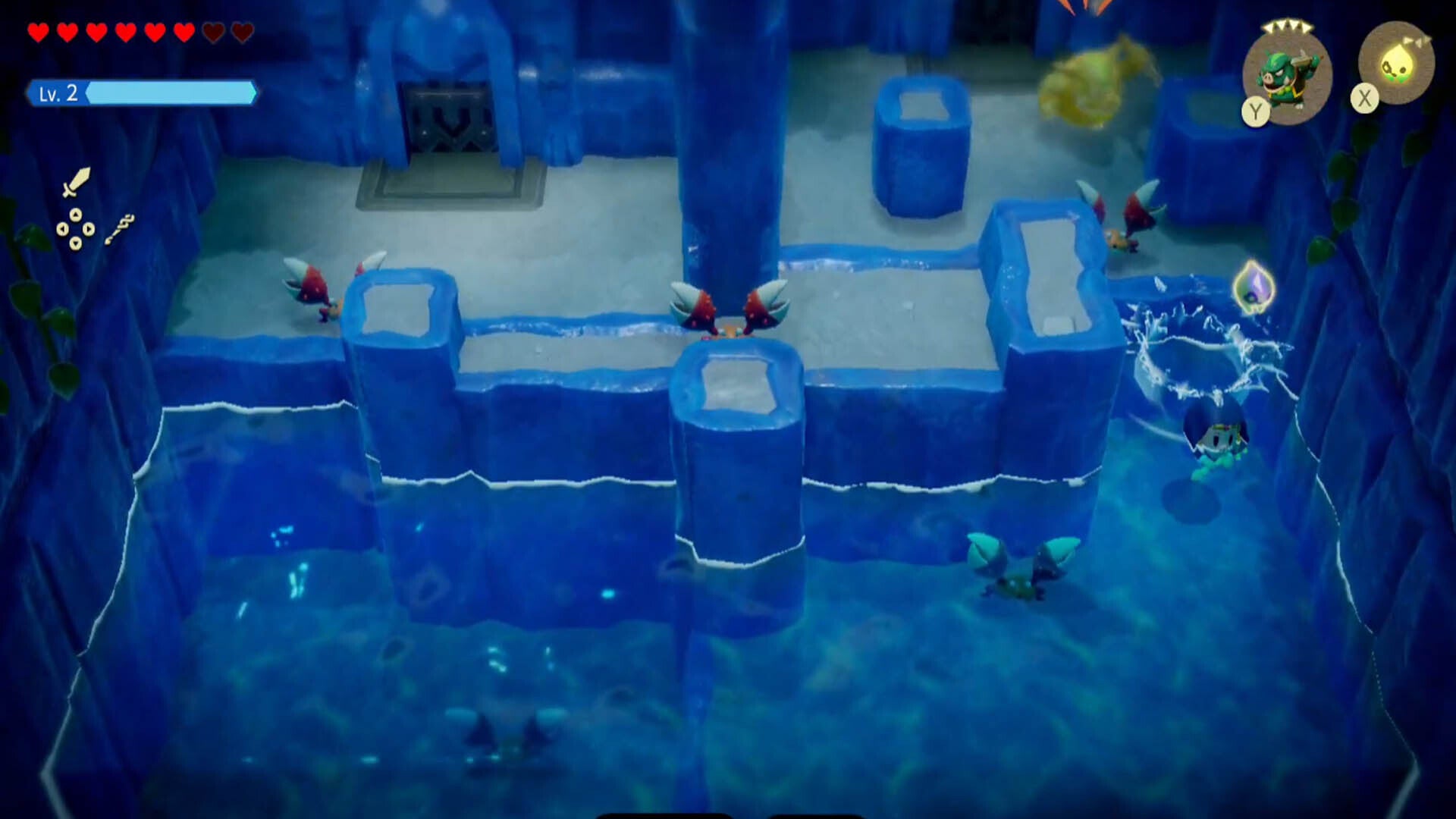 zelda echoes of wisdom jabul ruins dungeon crab enemy room