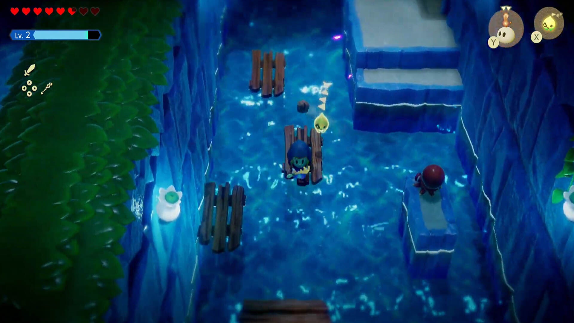 zelda echoes of wisdom jabul ruins dungeon current room riding platform south