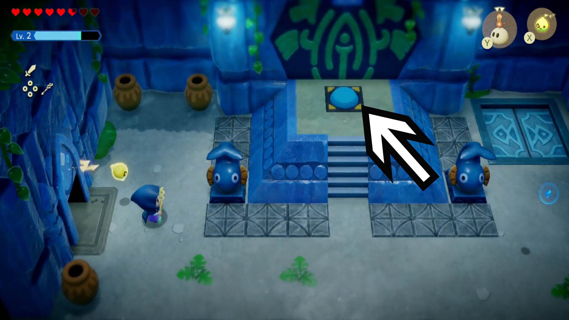 zelda echoes of wisdom jabul ruins dungeon dark blue switch location