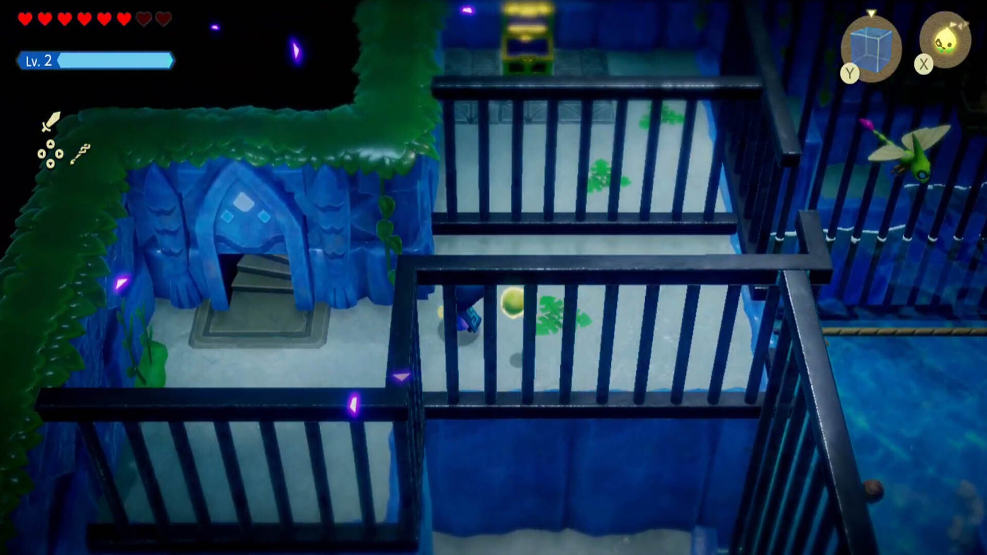 zelda echoes of wisdom jabul ruins dungeon doorway amongst bars