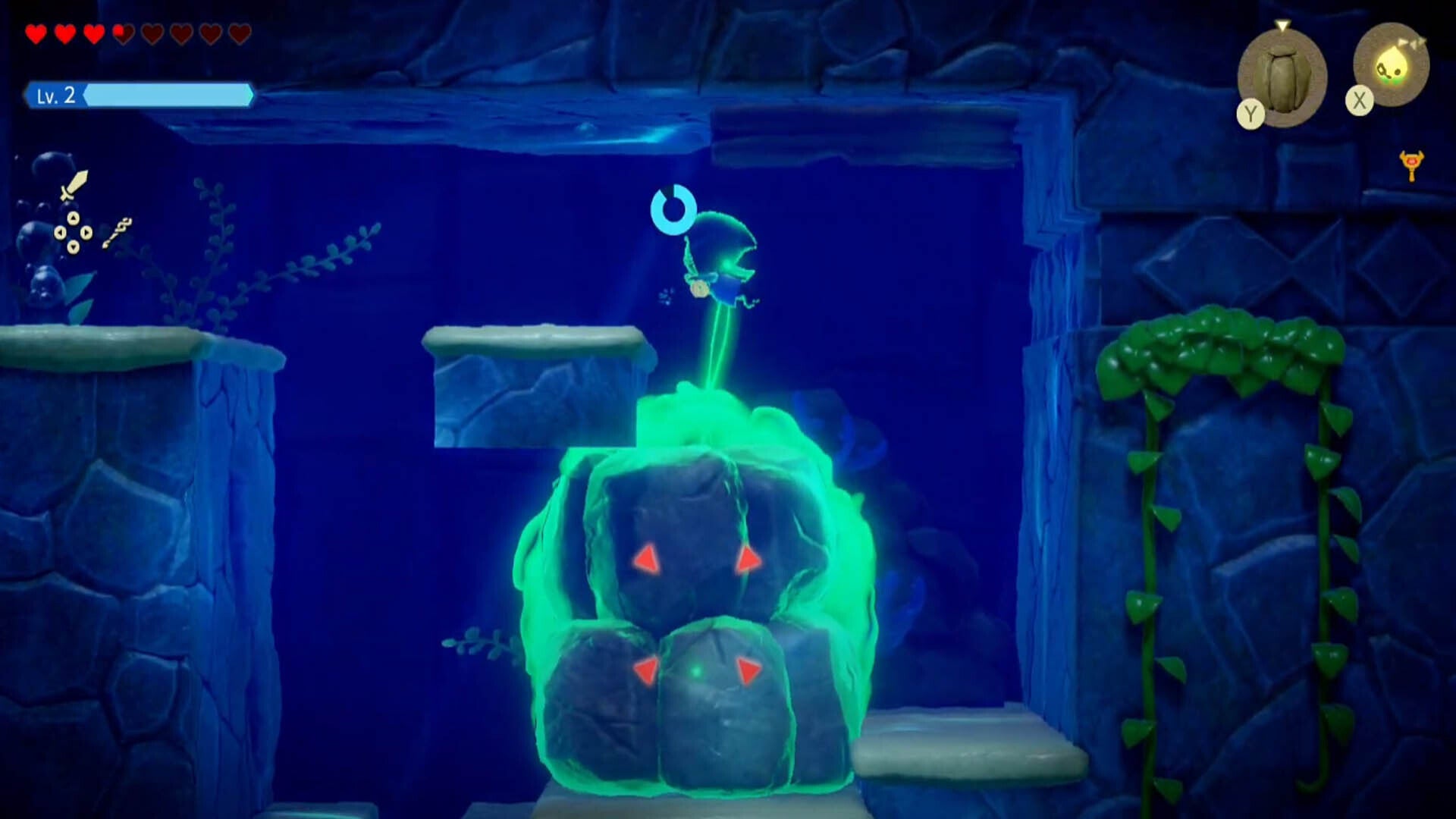 zelda echoes of wisdom jabul ruins dungeon moving rock and plank with bind