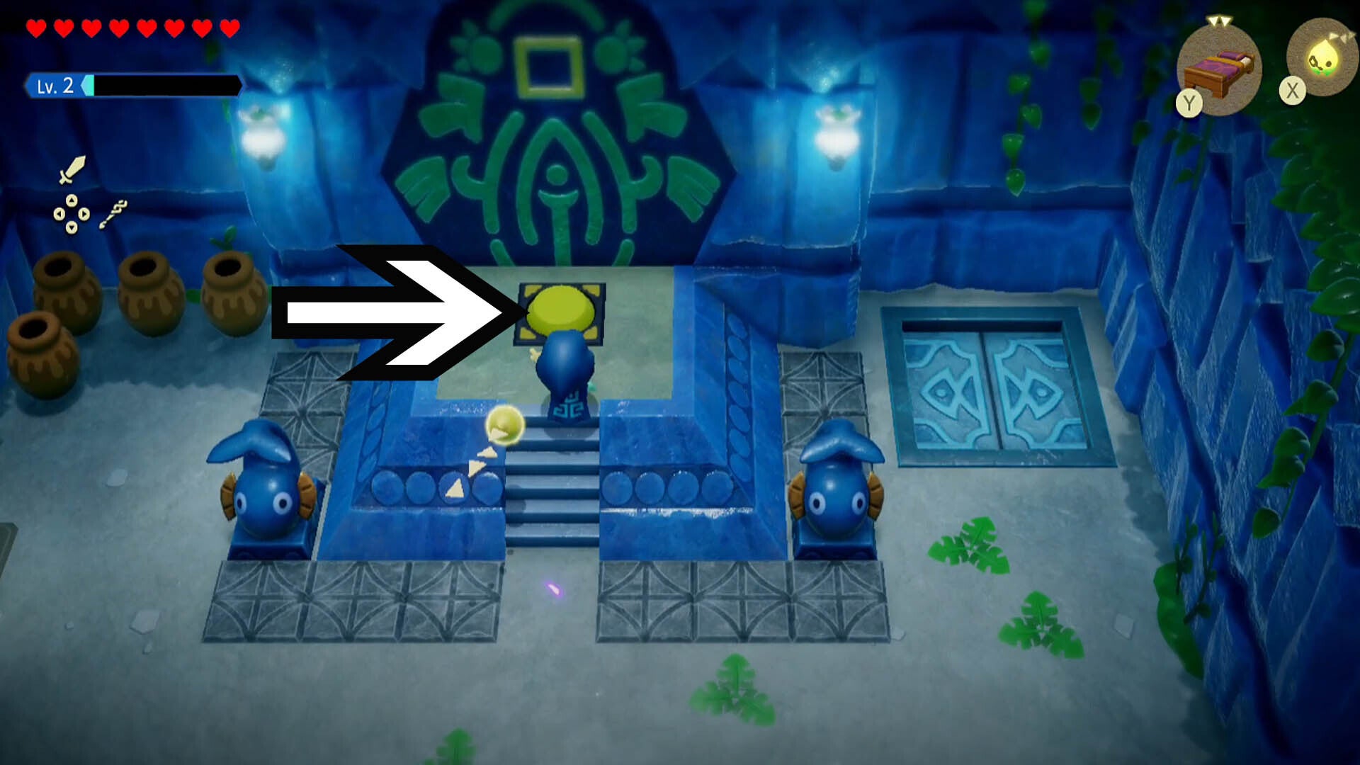 zelda echoes of wisdom jabul ruins dungeon yellow switch location