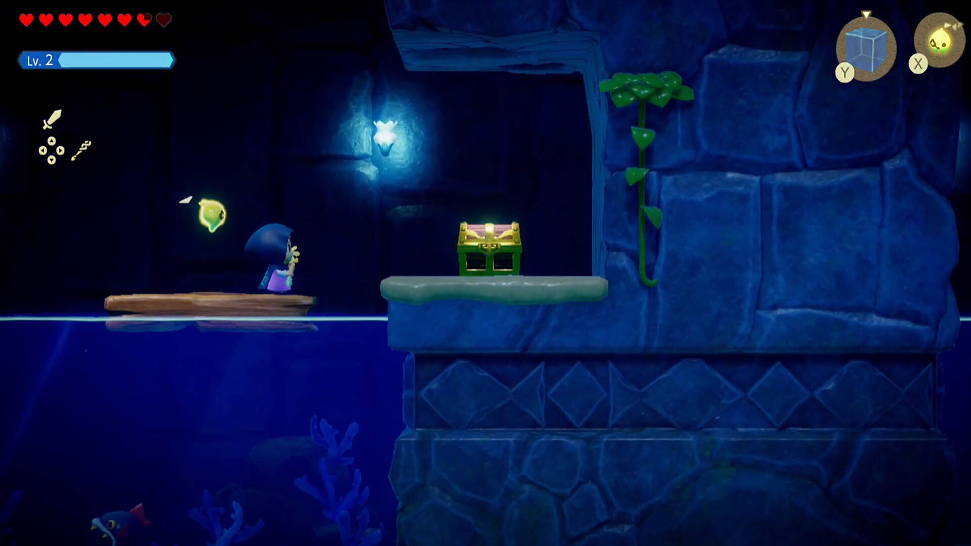 zelda echoes of wisdom jabul ruins dungeon zelda facing dungeon map chest