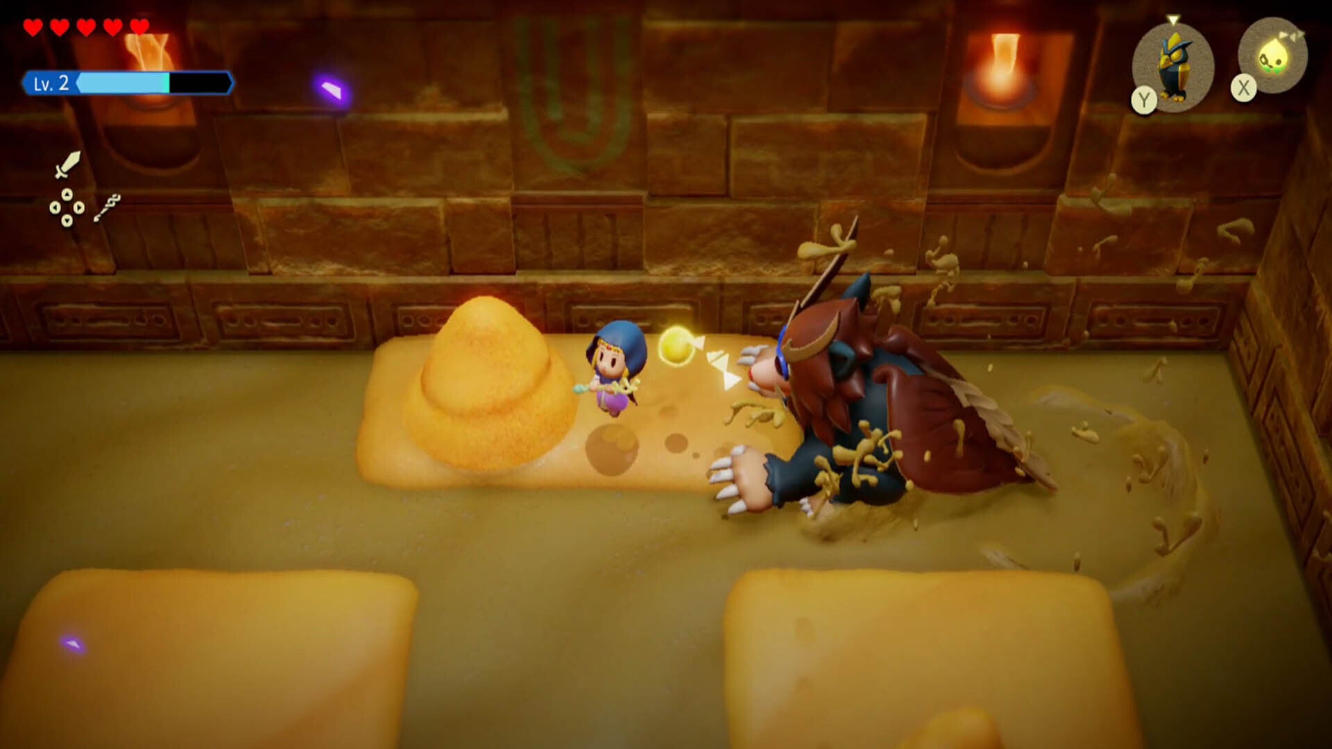 zelda echoes of wisdom mogryph boss fight phase three shark-like attack