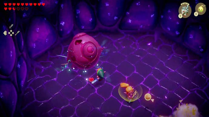 zelda echoes of wisdom null fight first vulnerable moment without arms