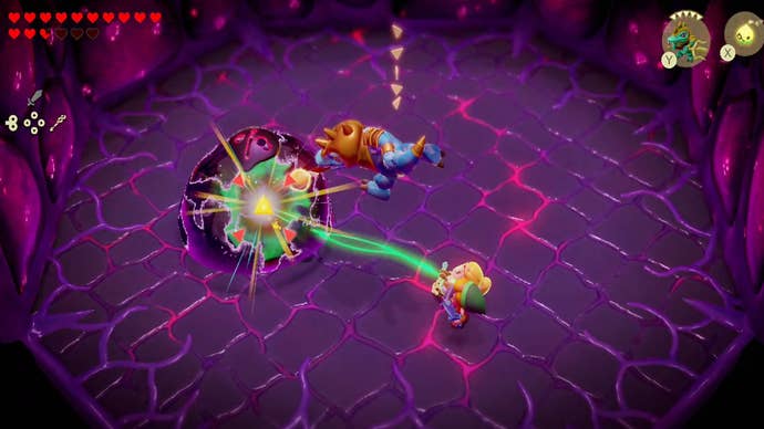 zelda echoes of wisdom null fight pulling energy from null with bind