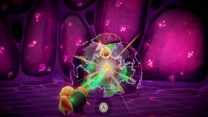 zelda echoes of wisdom null fight pulling energy from null with link