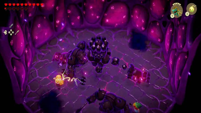 zelda echoes of wisdom null fight shadow seismic talus and shadow ganons