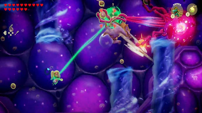 zelda echoes of wisdom null fight underwater section dodging whirlwinds