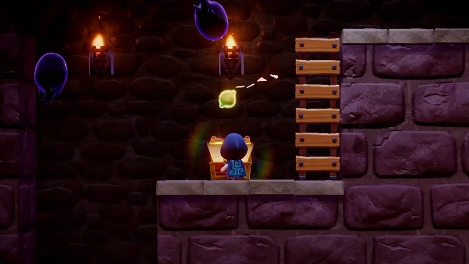 zelda echoes of wisdom opening chest in hyrule castle dungeon