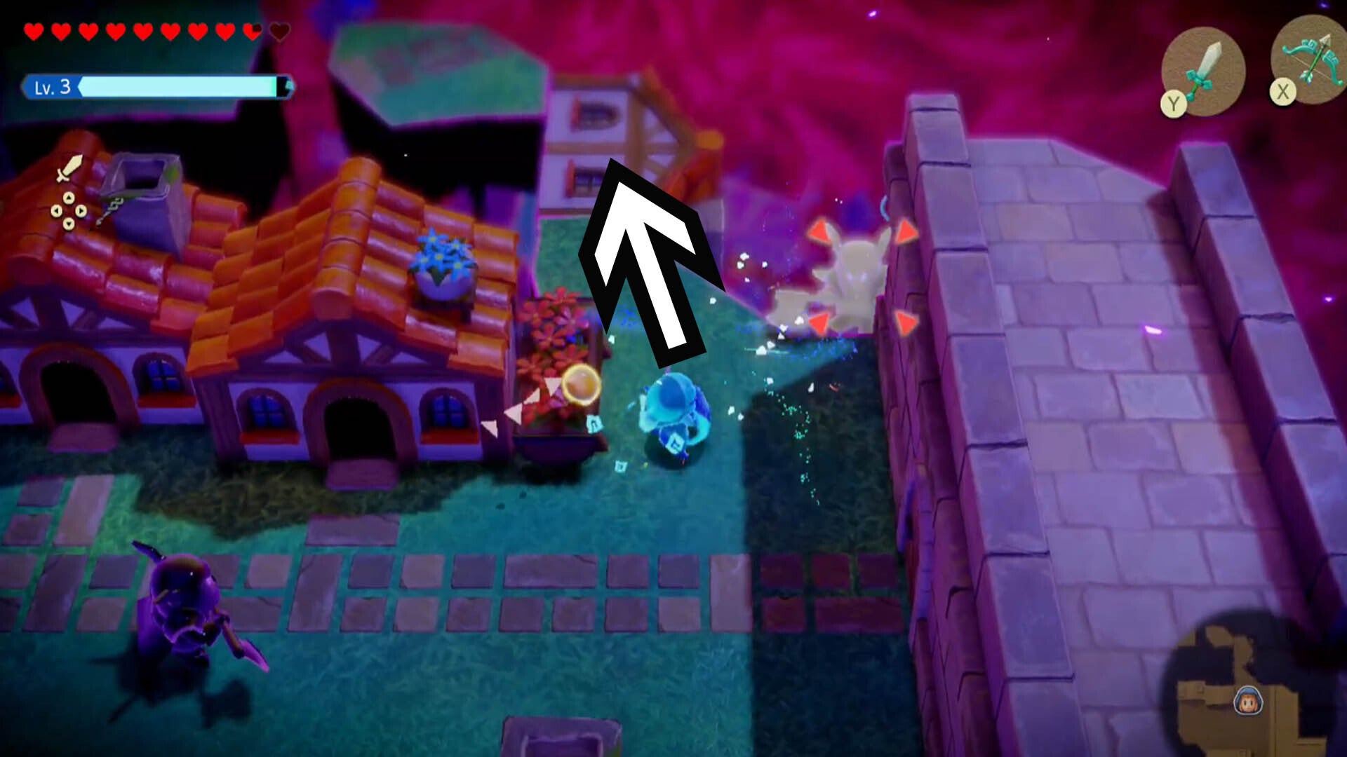 zelda echoes of wisdom path to hyrule castle dungeon past houses path