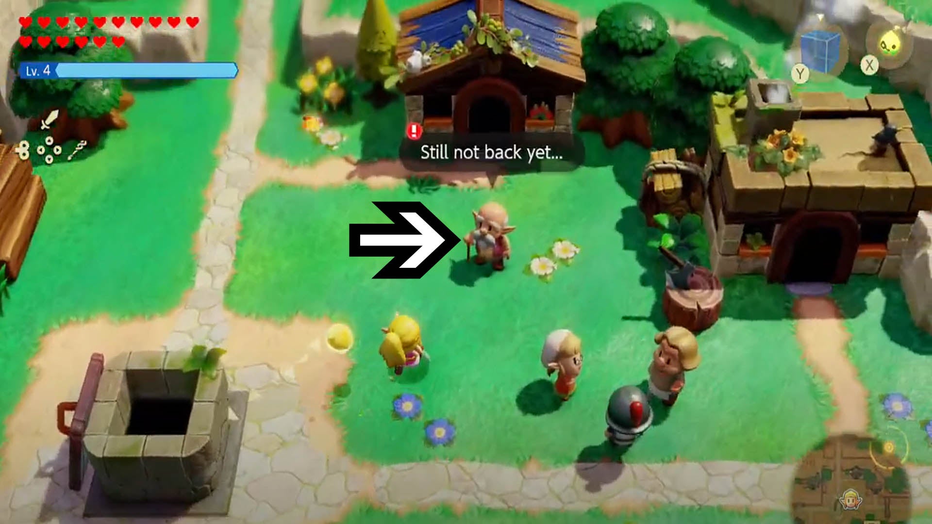 zelda echoes of wisdom questioning local cats starting point in kakariko village