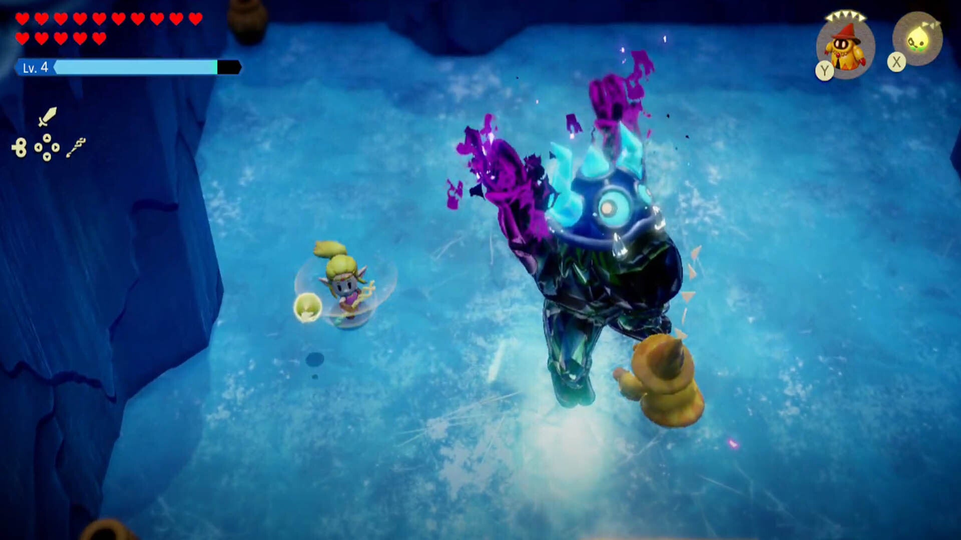 zelda echoes of wisdom skorchill fight fist slam warning