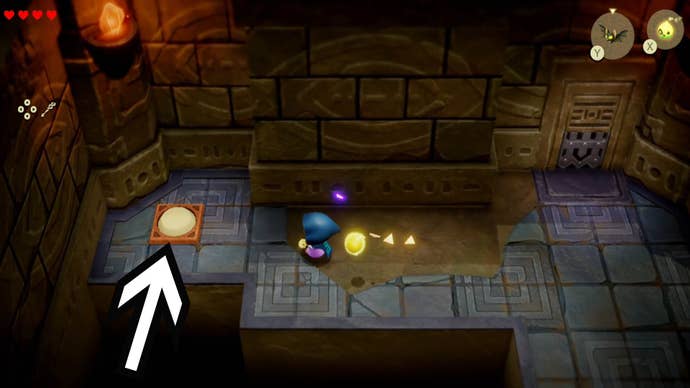 zelda echoes of wisdom suthorn dungeon first switch location