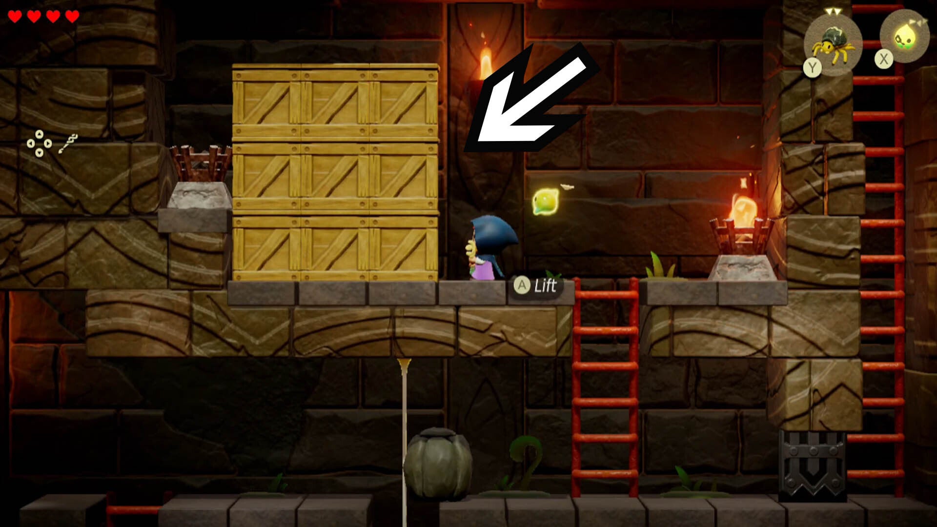 zelda echoes of wisdom suthorn dungeon nine wood boxes to destroy