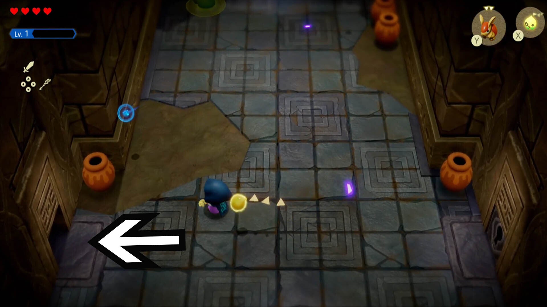 zelda echoes of wisdom suthorn dungeon open door to left