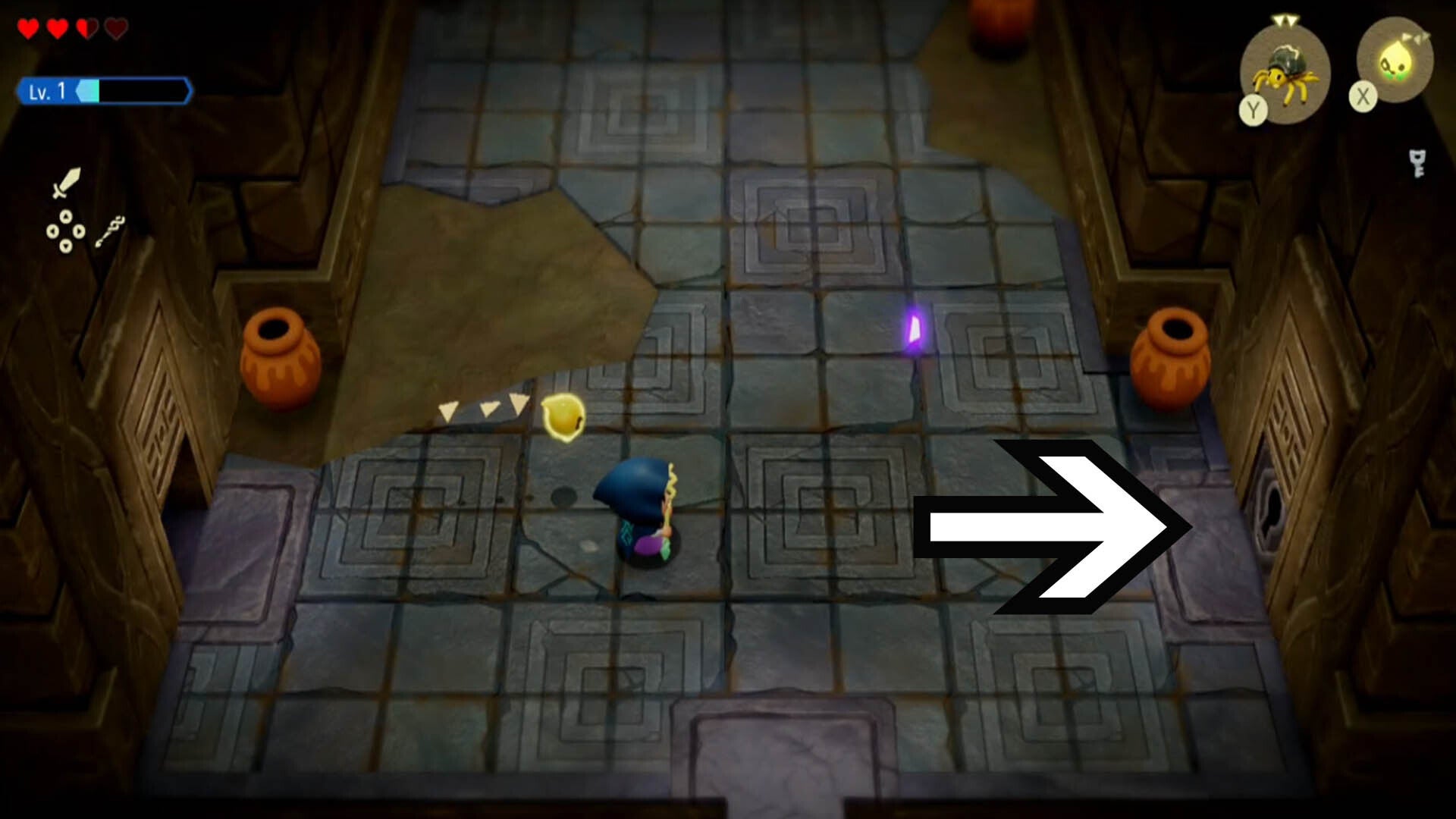 zelda echoes of wisdom suthorn dungeon small key locked door