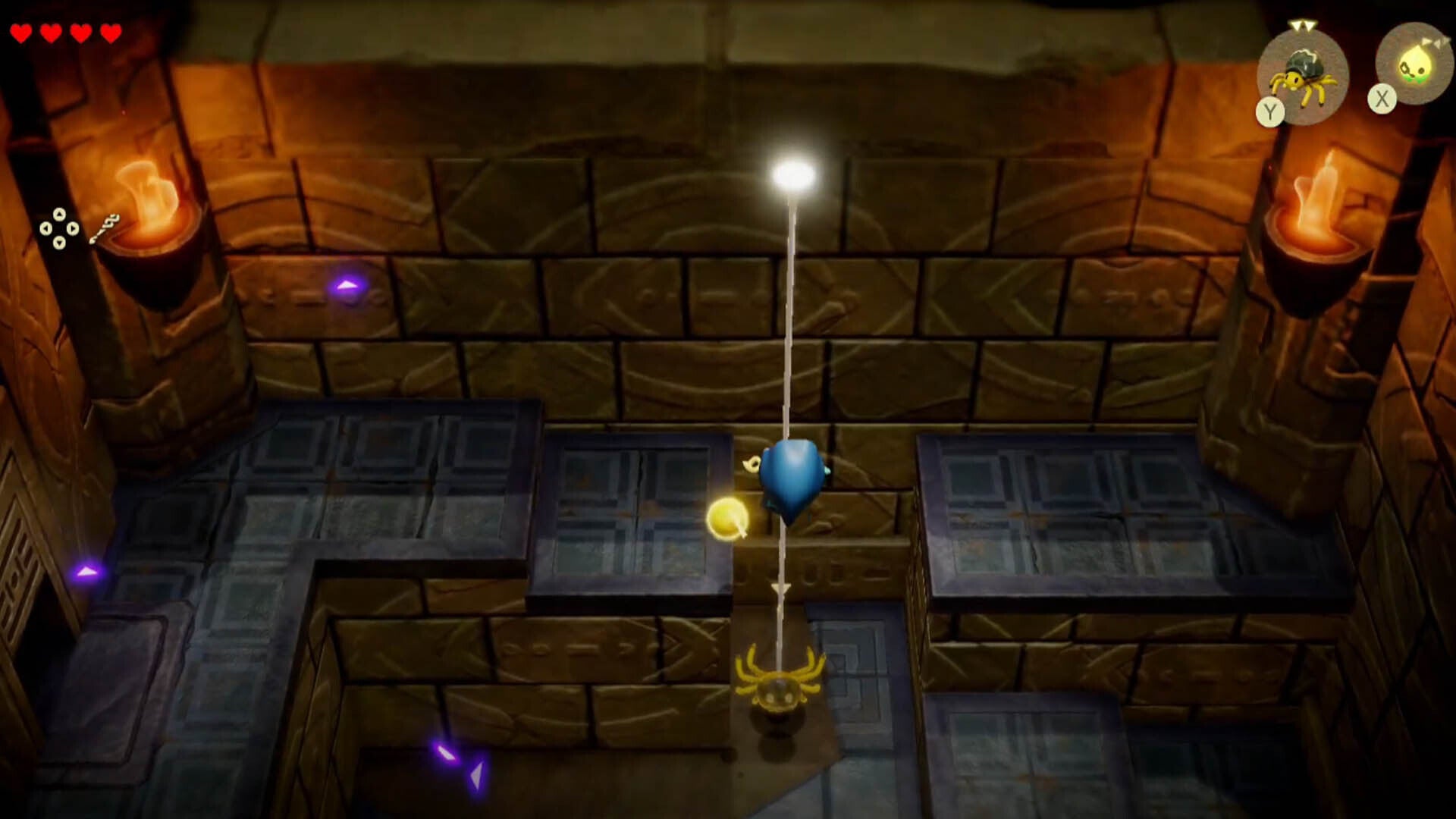 zelda echoes of wisdom suthorn dungeon zelda climbing strandtula string to higher area