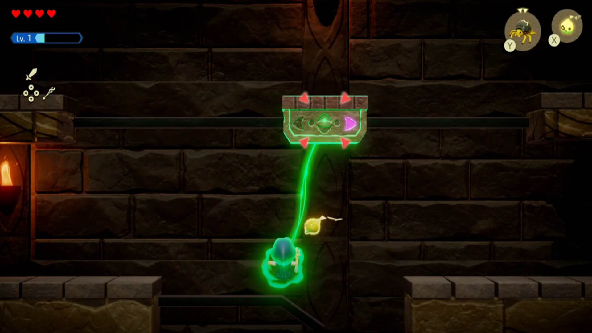 zelda echoes of wisdom suthorn dungeon zelda using bind follow on moving platform one