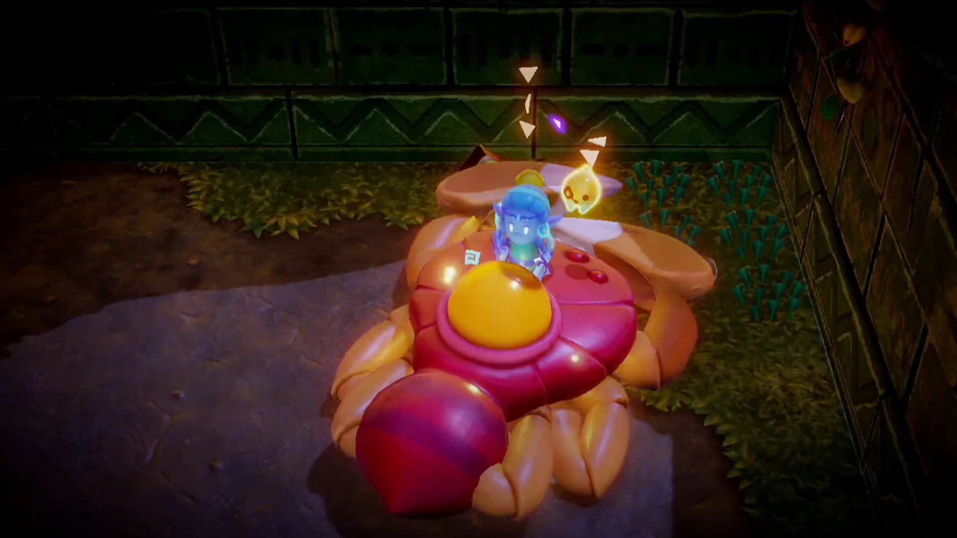 zelda echoes of wisdom swordfighter zelda standing on defeated gohma