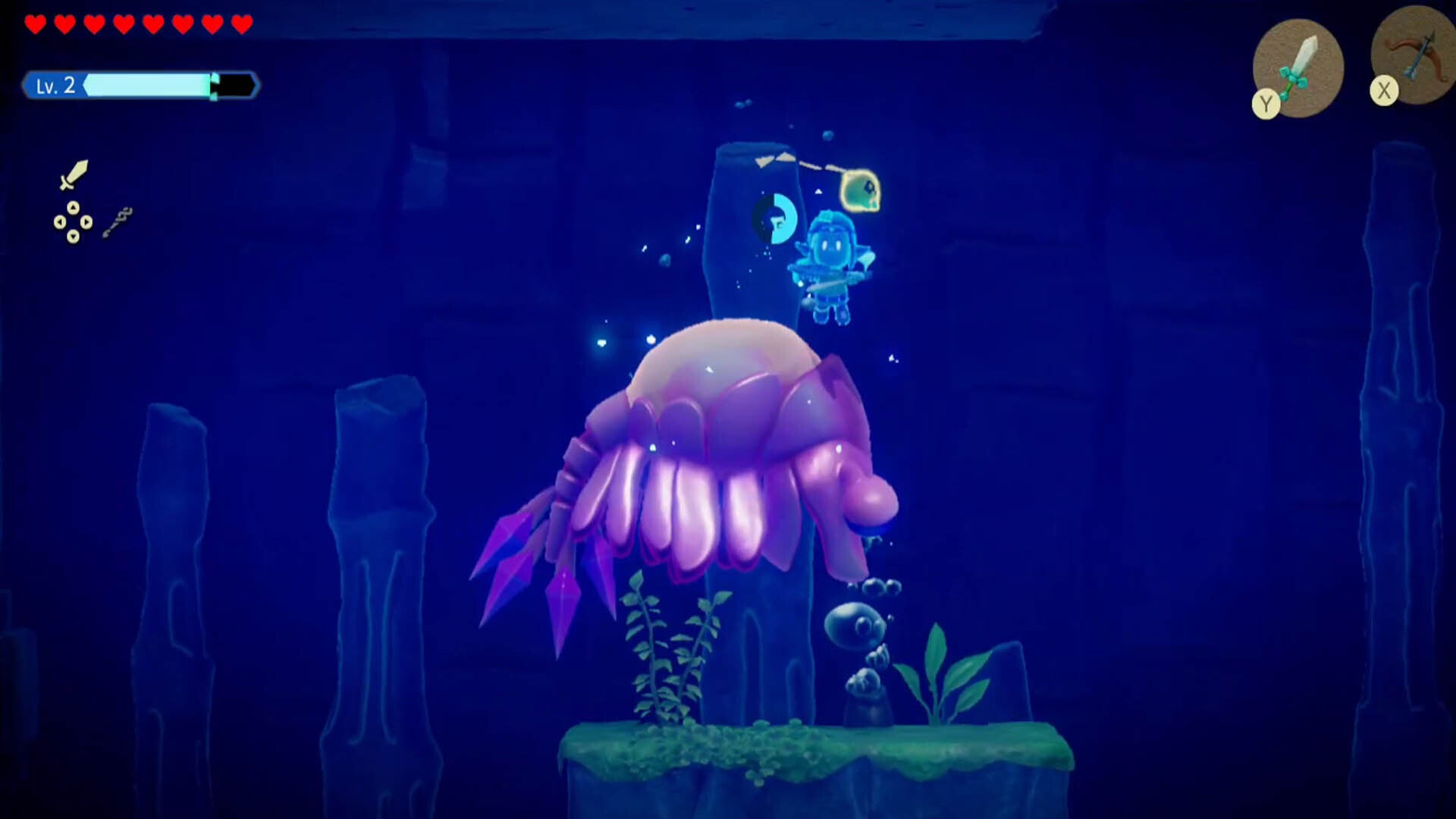 zelda echoes of wisdom vocavor fight attacking soft belly area