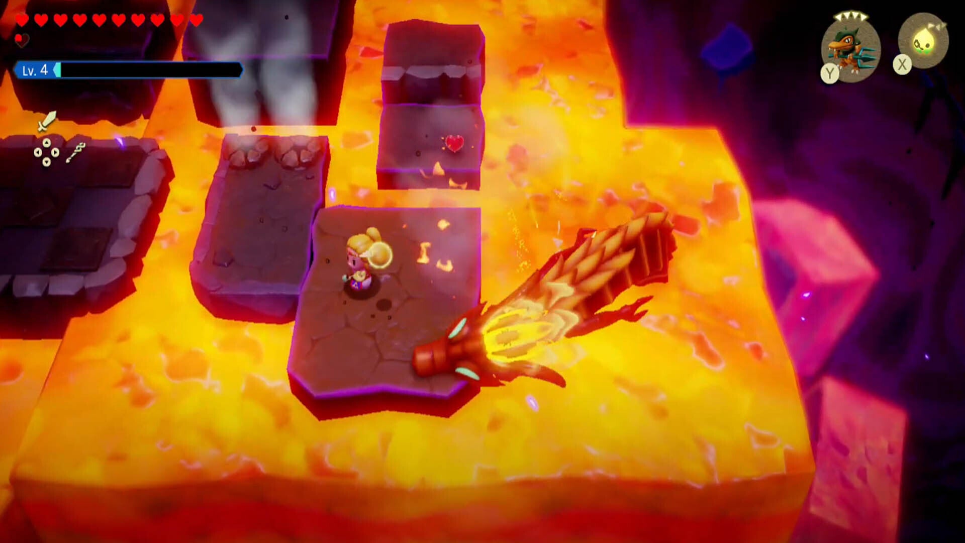 zelda echoes of wisdom volvagia fight jaw snap attack