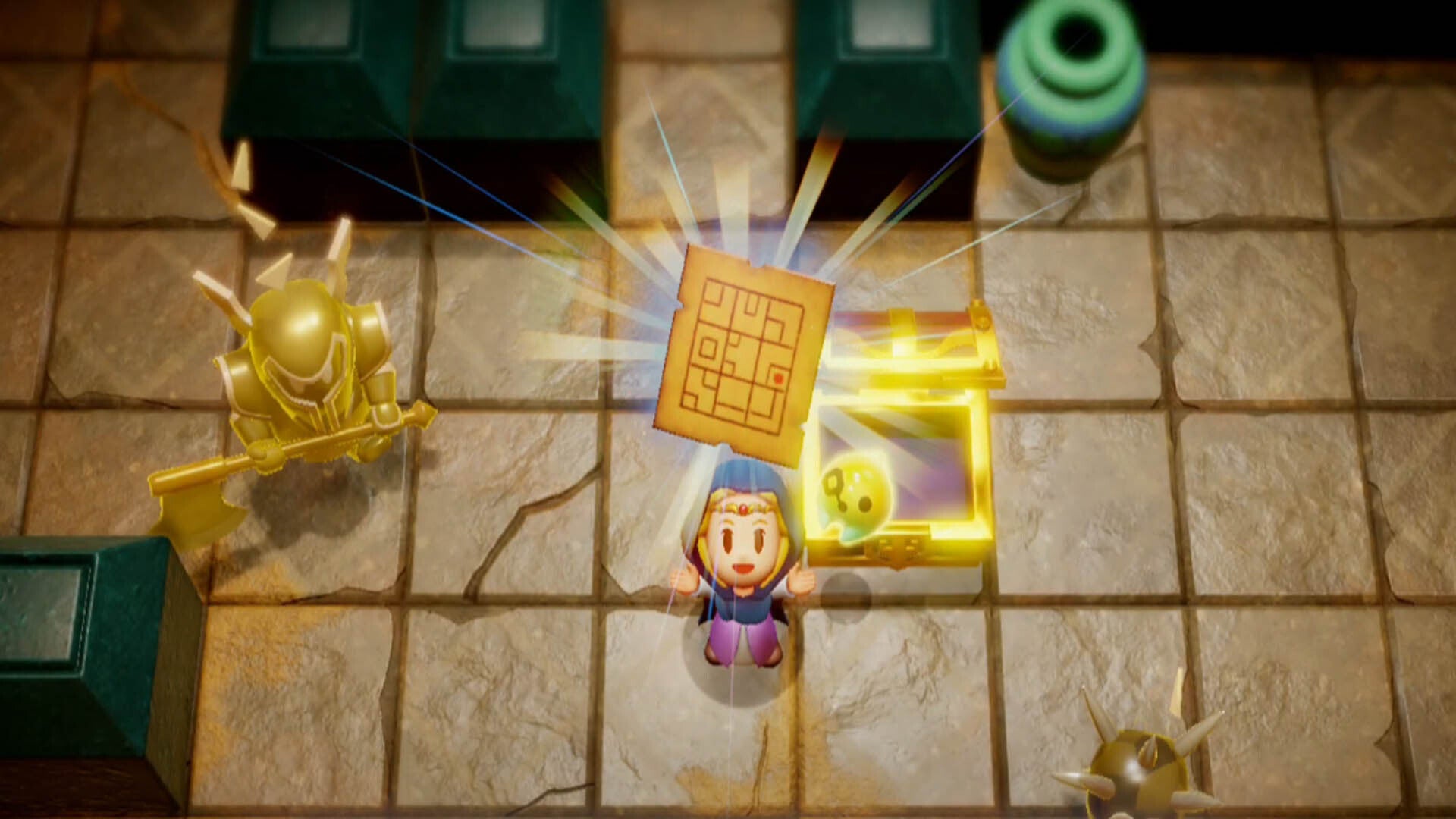 zelda echoes of wisdom zelda collecting gerudo sanctum dungeon map