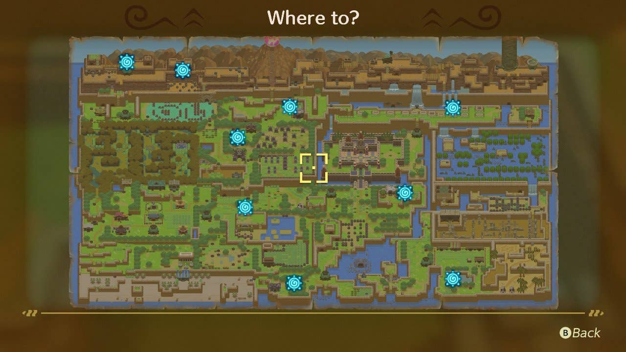 Zelda Link's Awakening Map Guide - All Fast Travel and Dungeon ...