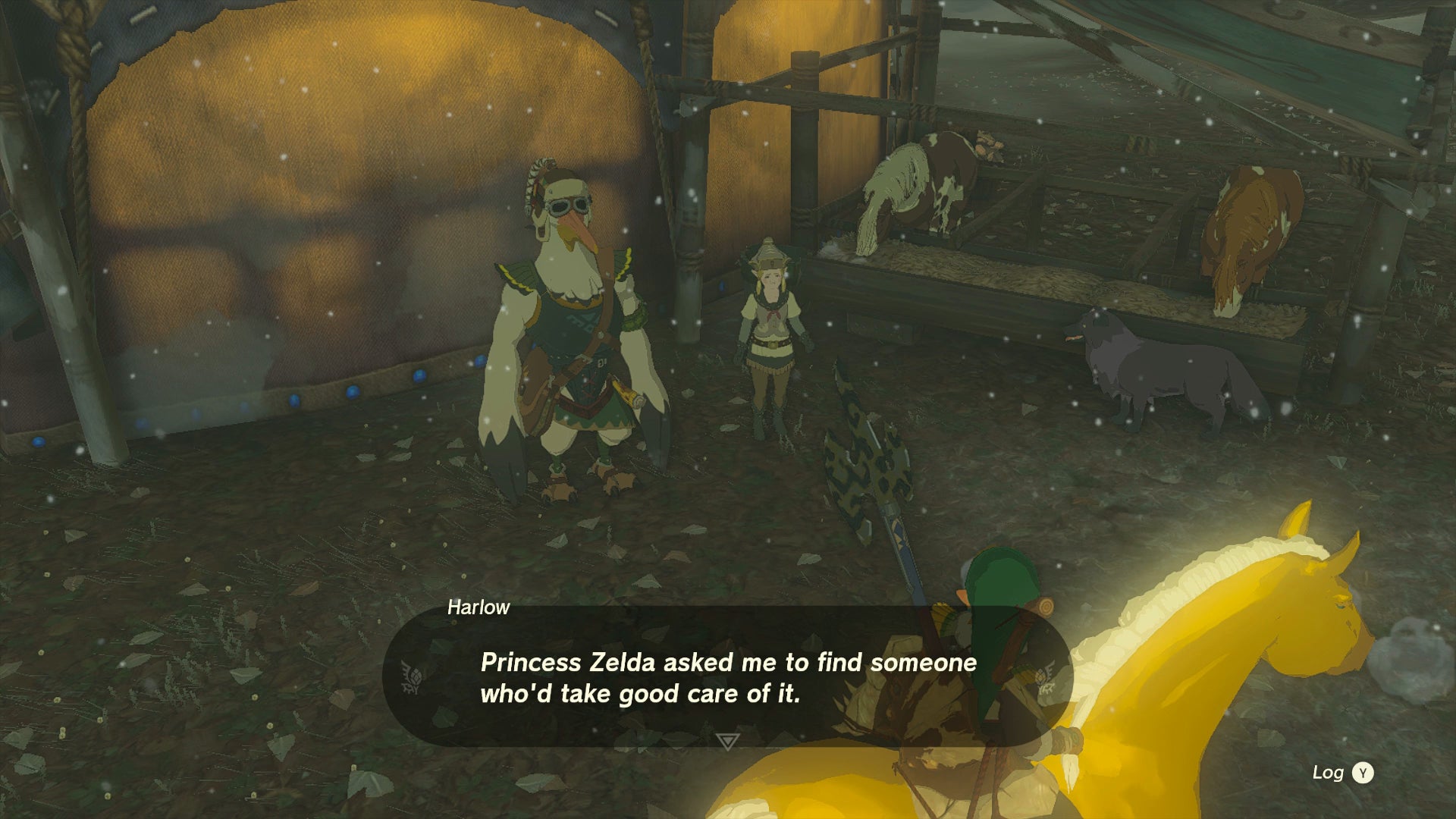 Linking returning Zelda's Golden Horse to the stable in Zelda: Tears of the Kingdom - 6